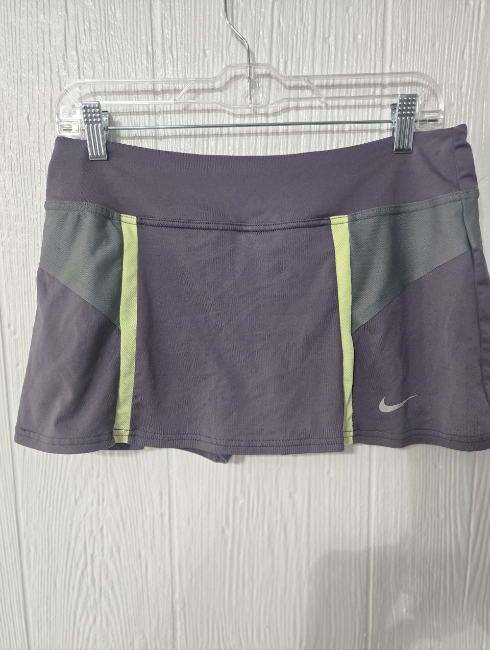 Nike Maria Sharapova Tennis Skort Womens Medium Fit Inner Shorts Purple & Green